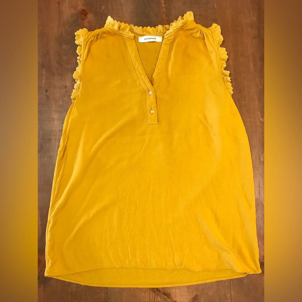 Yellow Sleeveless Top